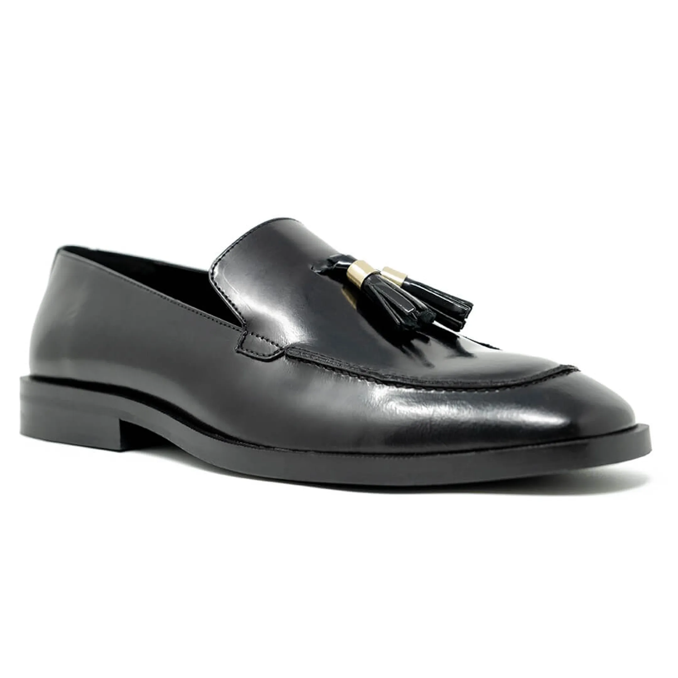 Store Walk London Alex Tassel Loafer Black Patent Leather