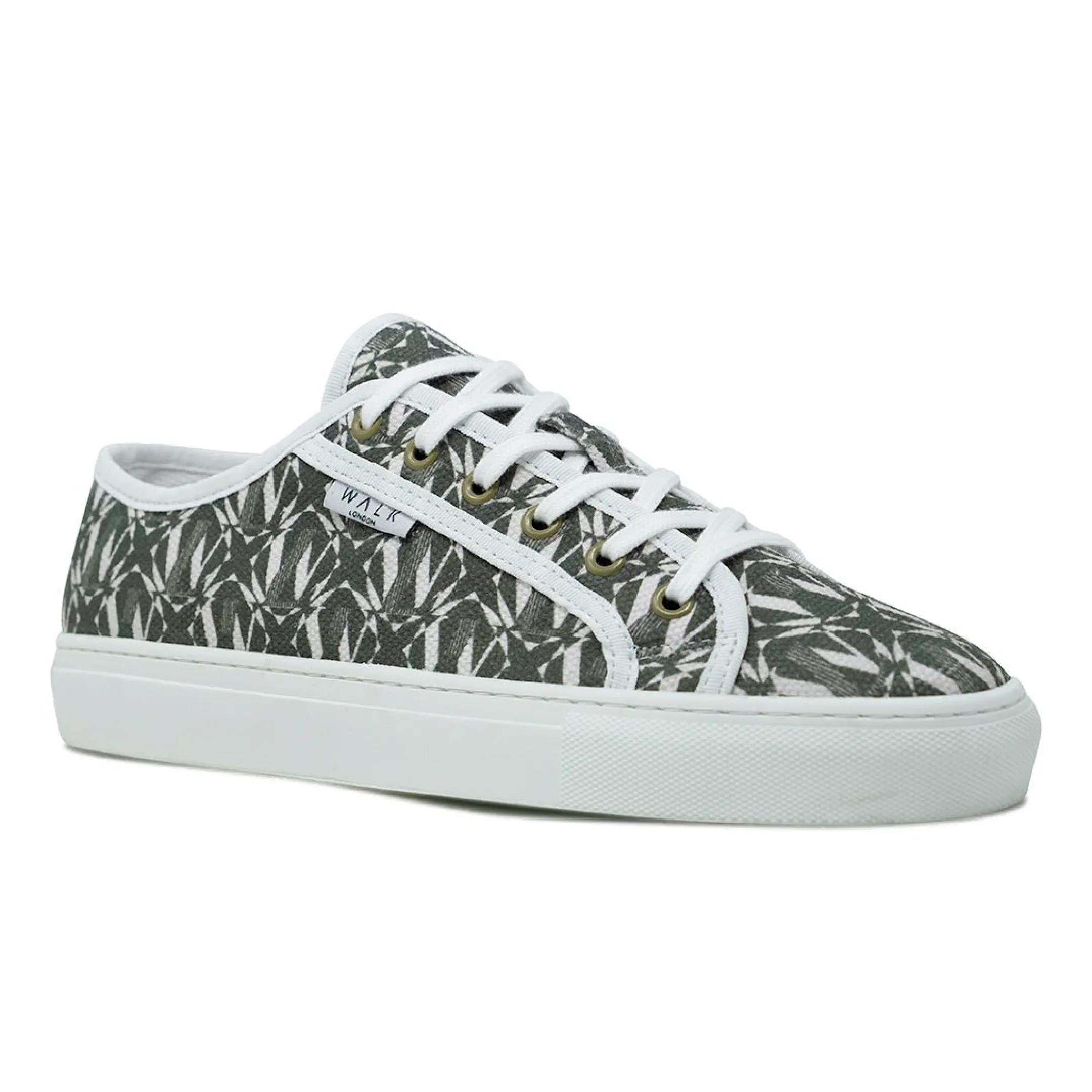 Online Walk London Boulevard Monogram Trainer Khaki
