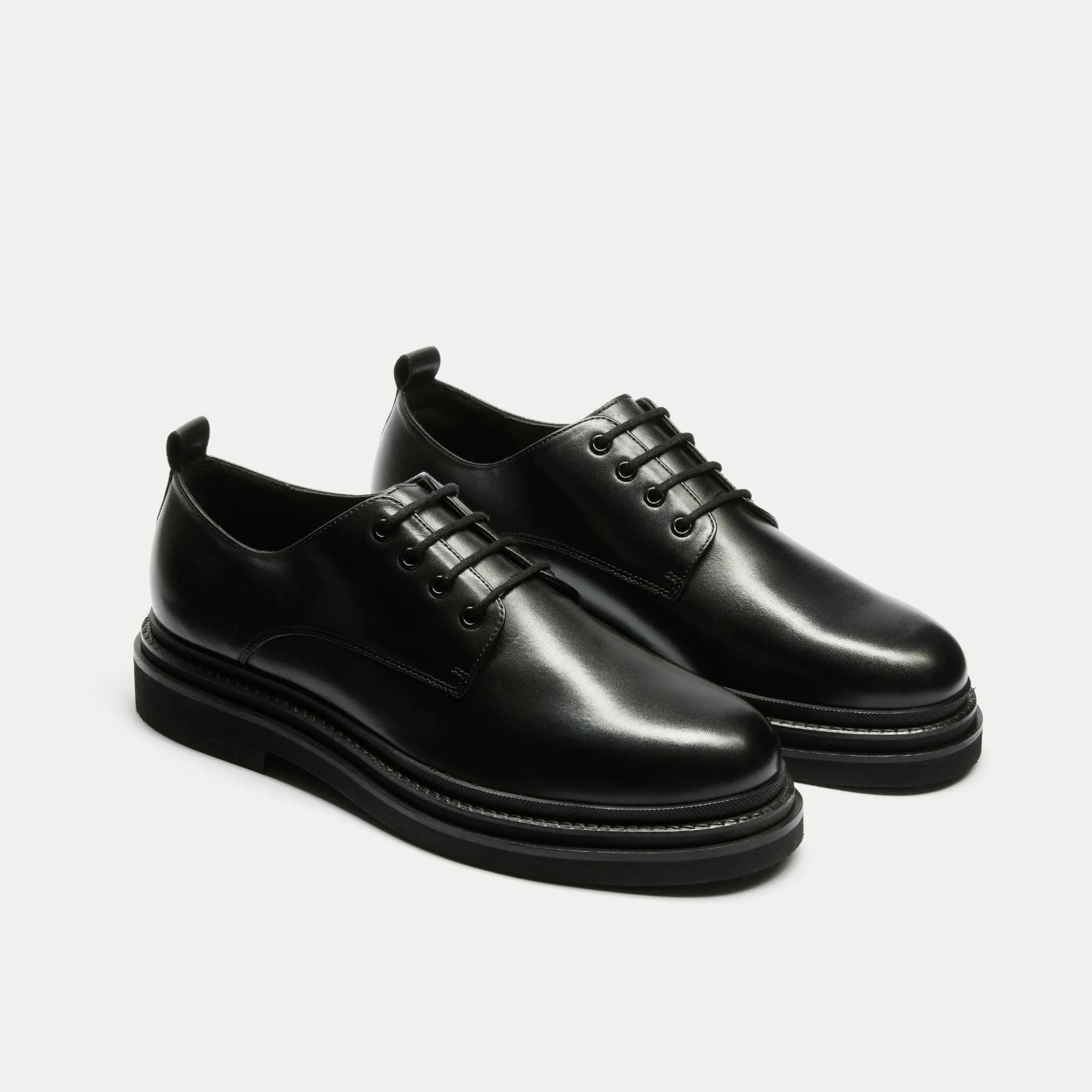 Fashion Walk London Brooklyn Derby Shoe Black