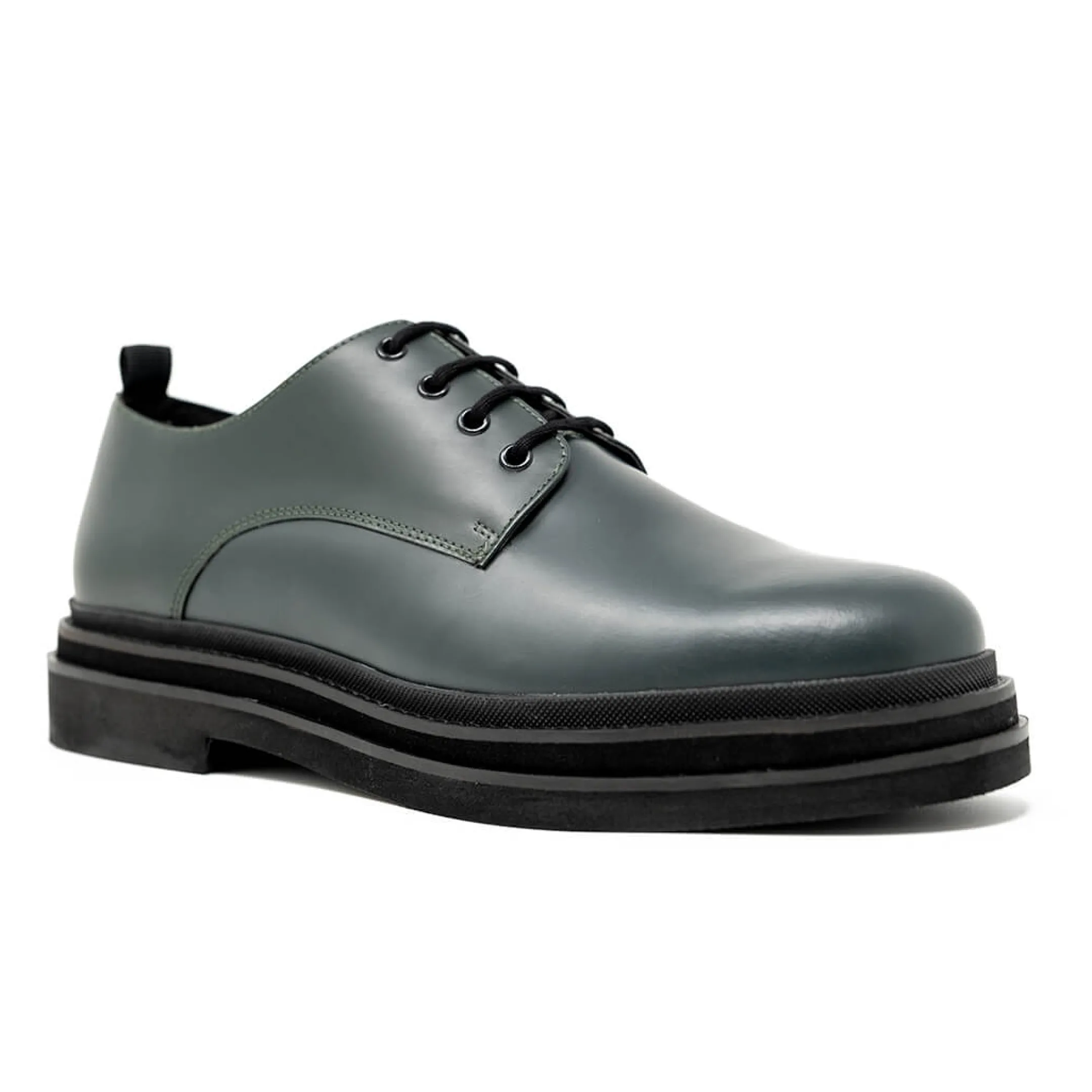 Store Walk London Brooklyn Derby Shoe Green
