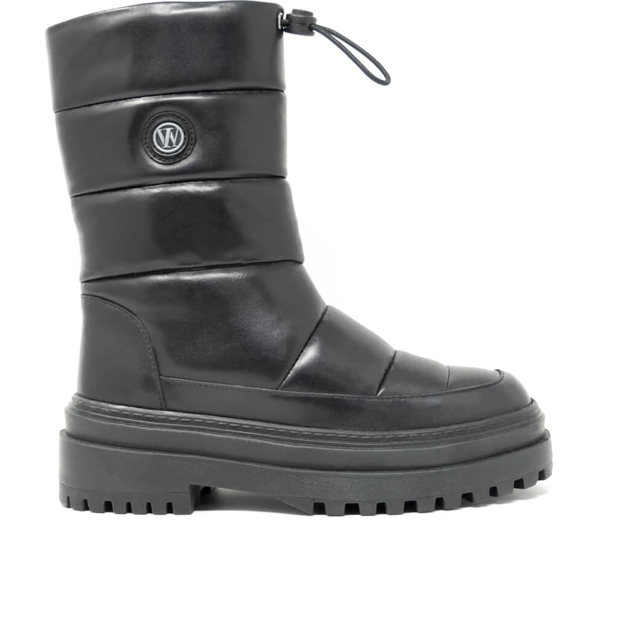 Fashion Walk London Clarissa Padded Boot Black