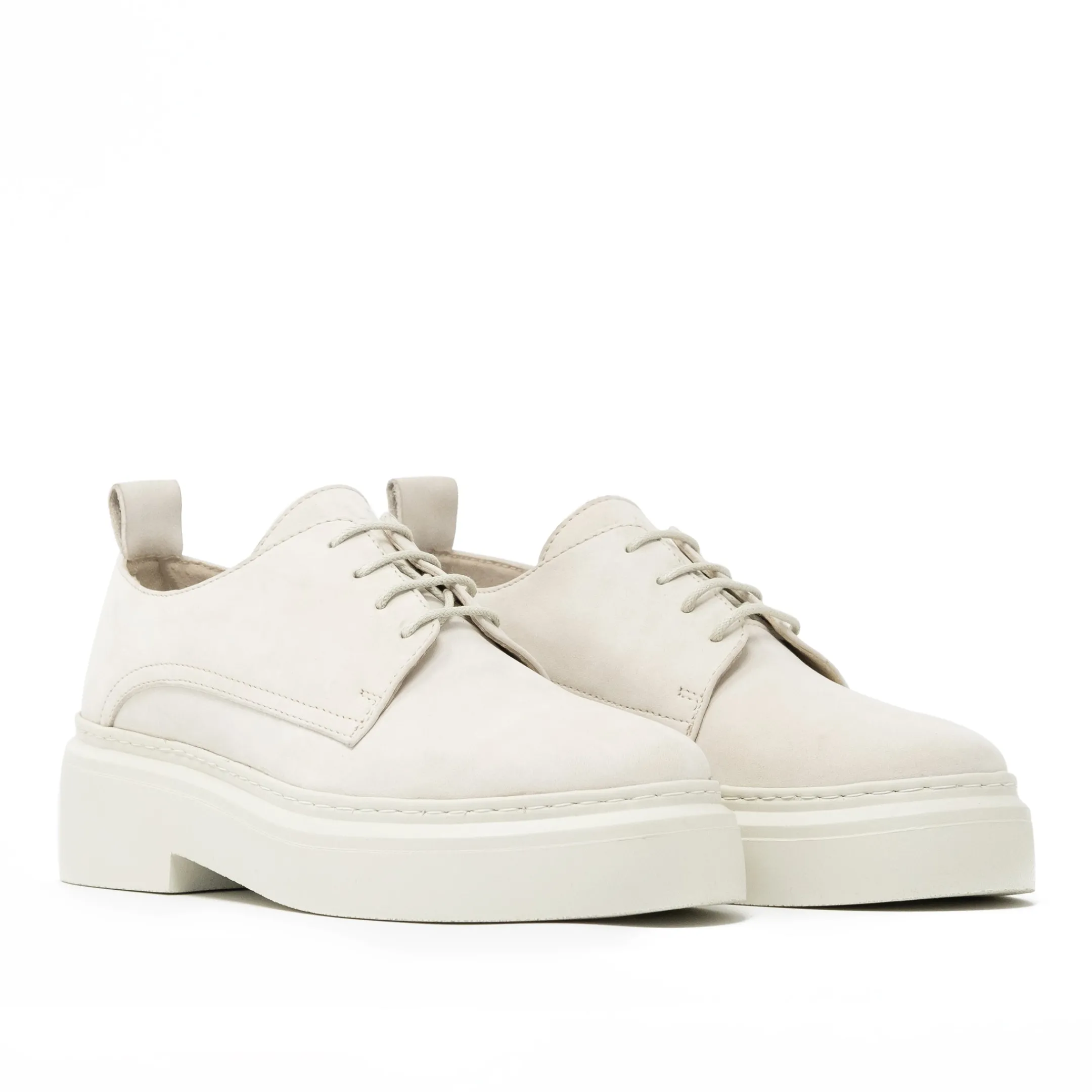 Hot Walk London Club Derby Shoe Off White