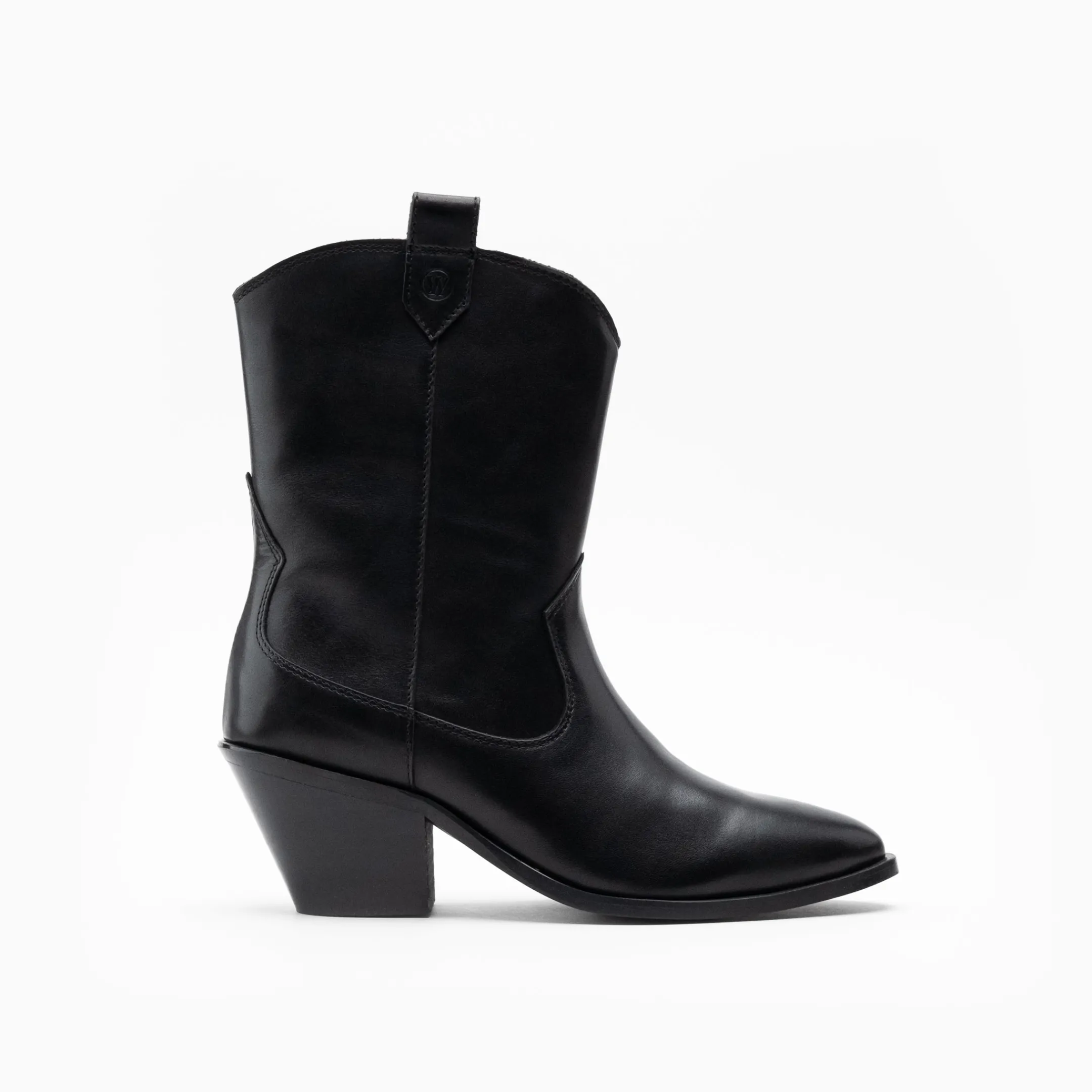 Discount Walk London Cora Western Boot Black Leather