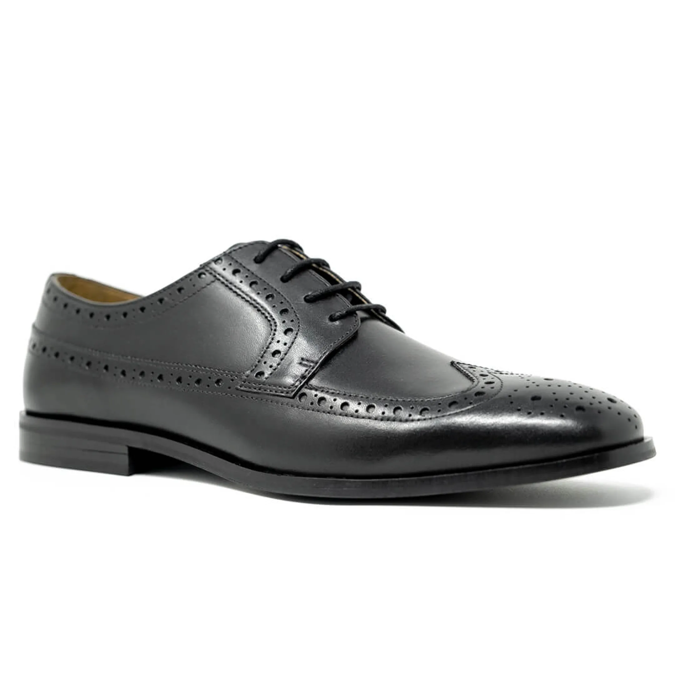 Outlet Walk London Florence Brogue Shoe Black