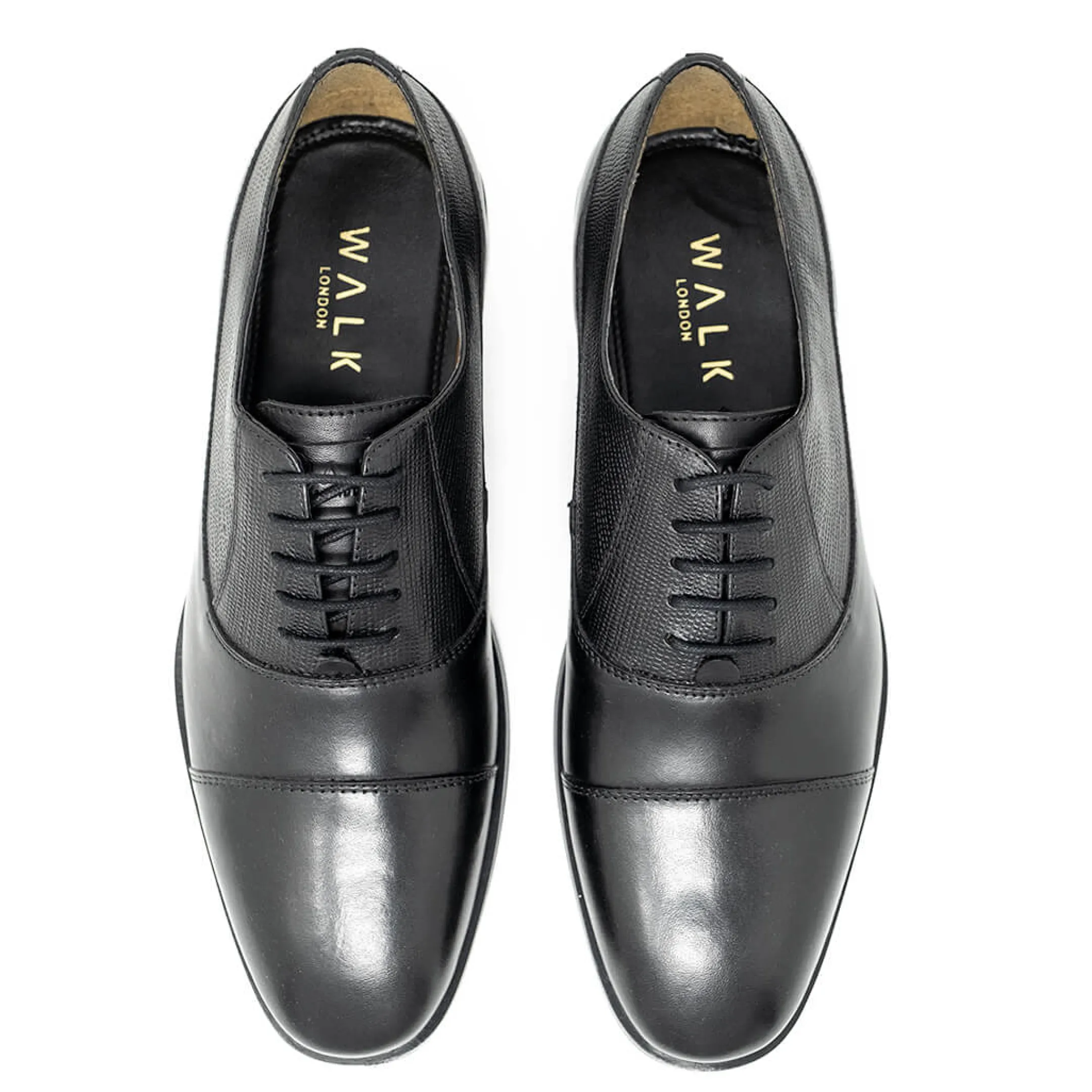 Store Walk London Florence Oxford Toe Cap Shoe Black