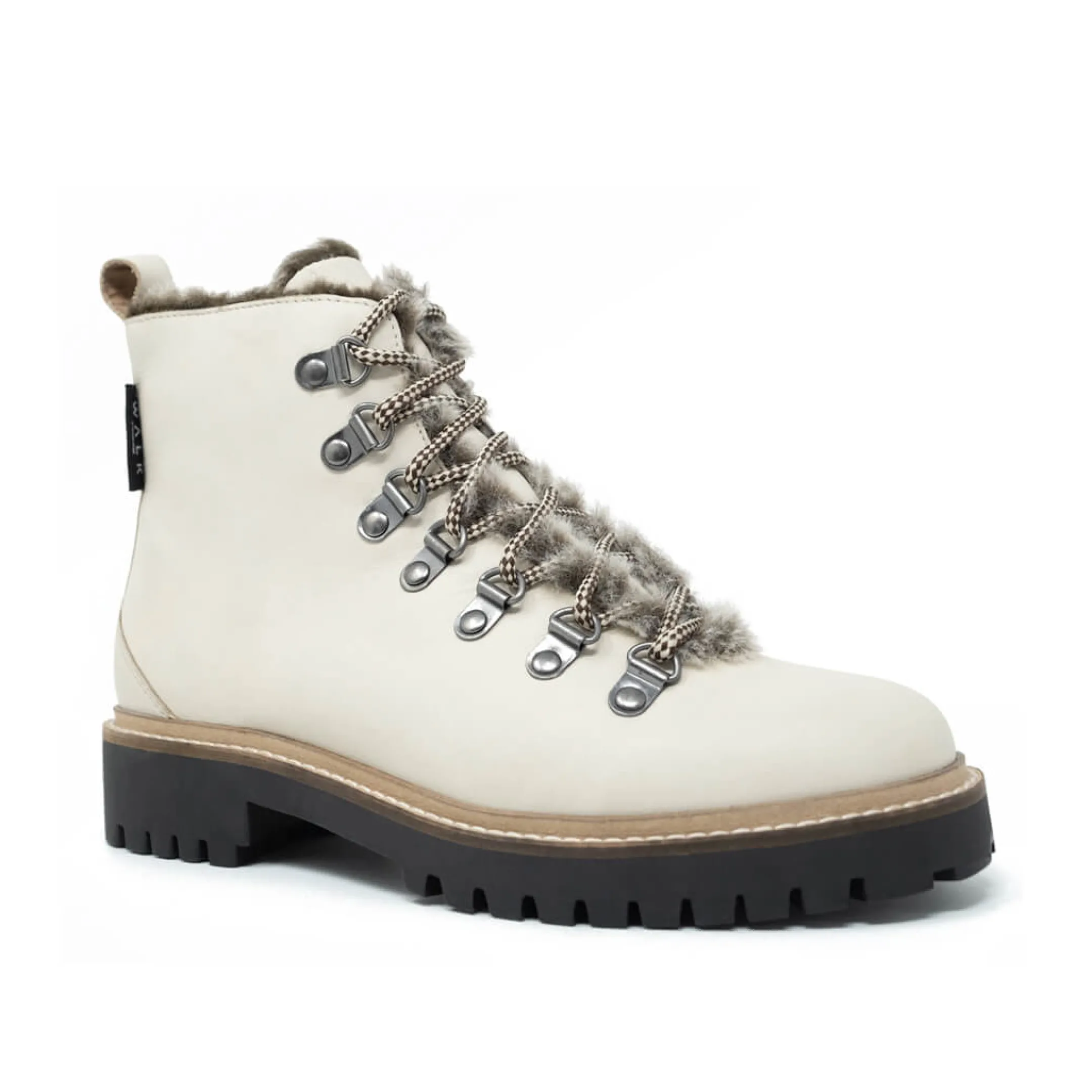 Sale Walk London Holly Hiking Boot Off White