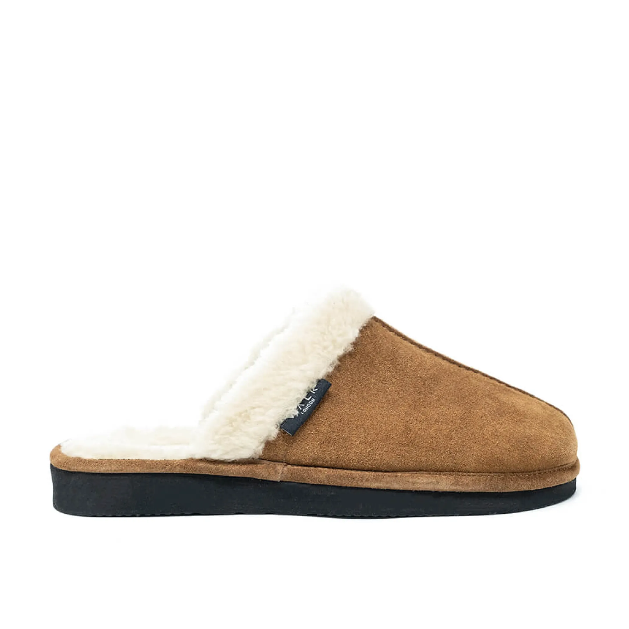 Shop Walk London Isla Slipper Tan Suede