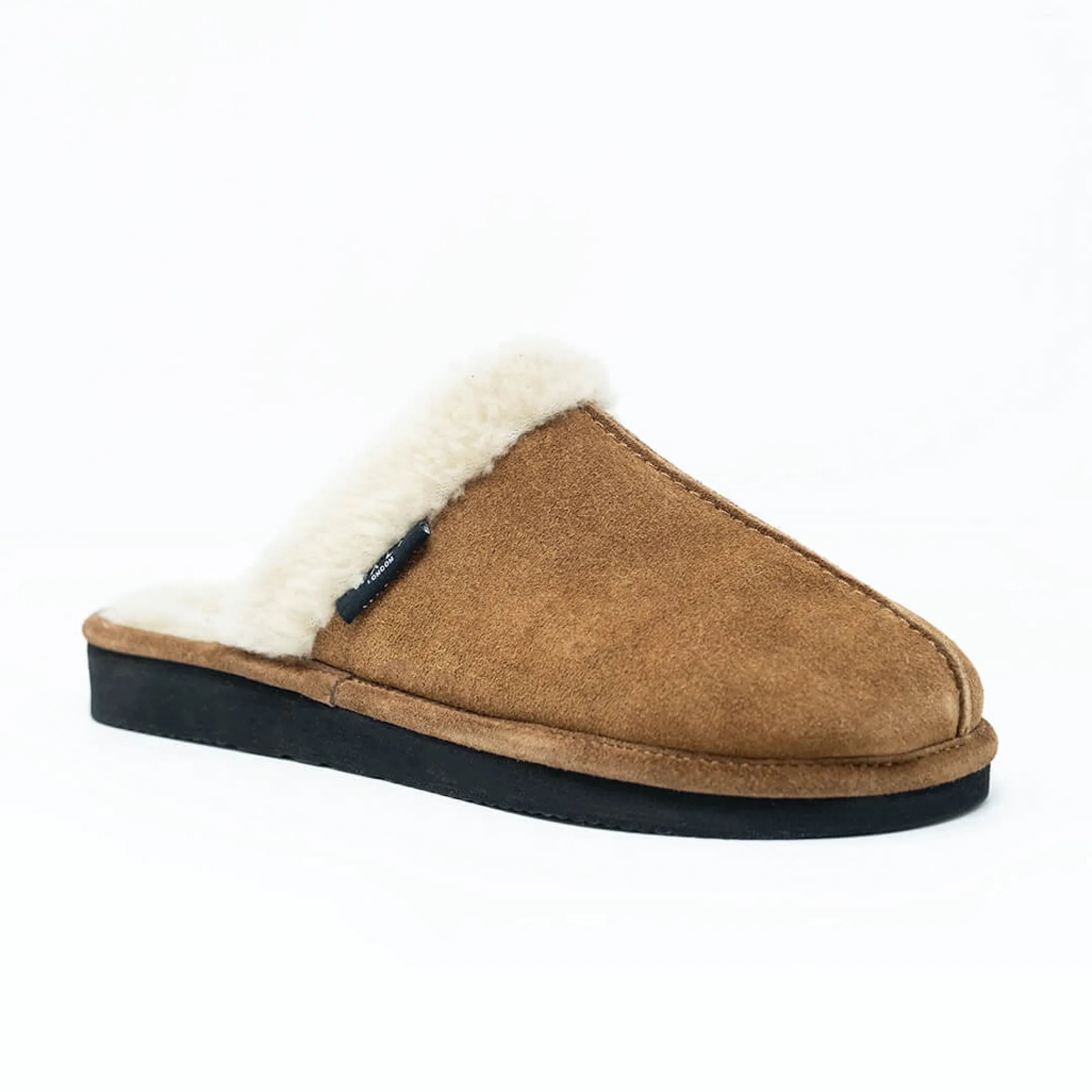 Shop Walk London Isla Slipper Tan Suede