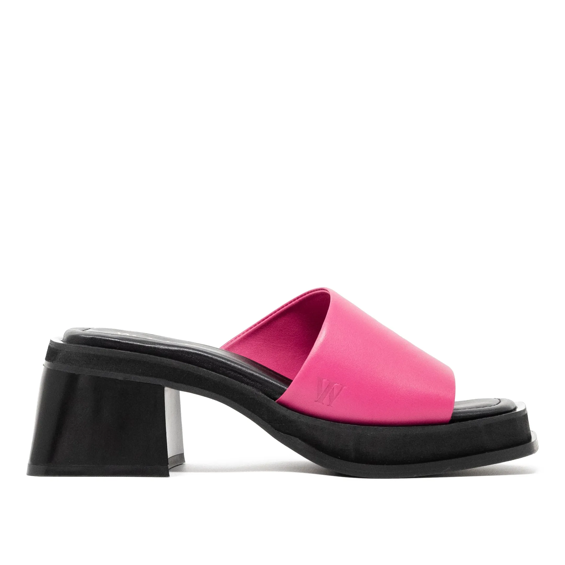 Hot Walk London Lily Mule Heel Sandal Pink