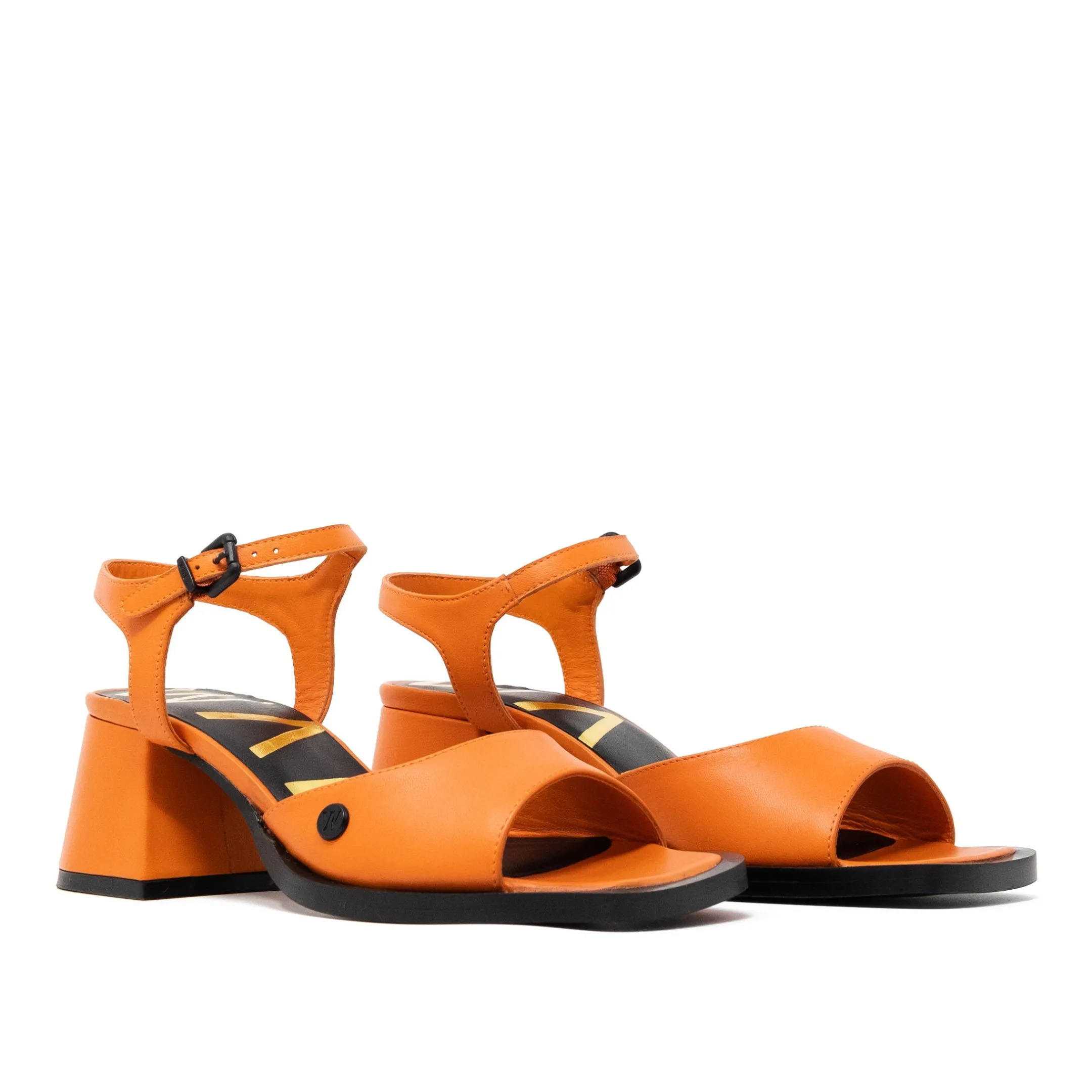 Best Walk London Maisy Two Part Heel Sandal Orange