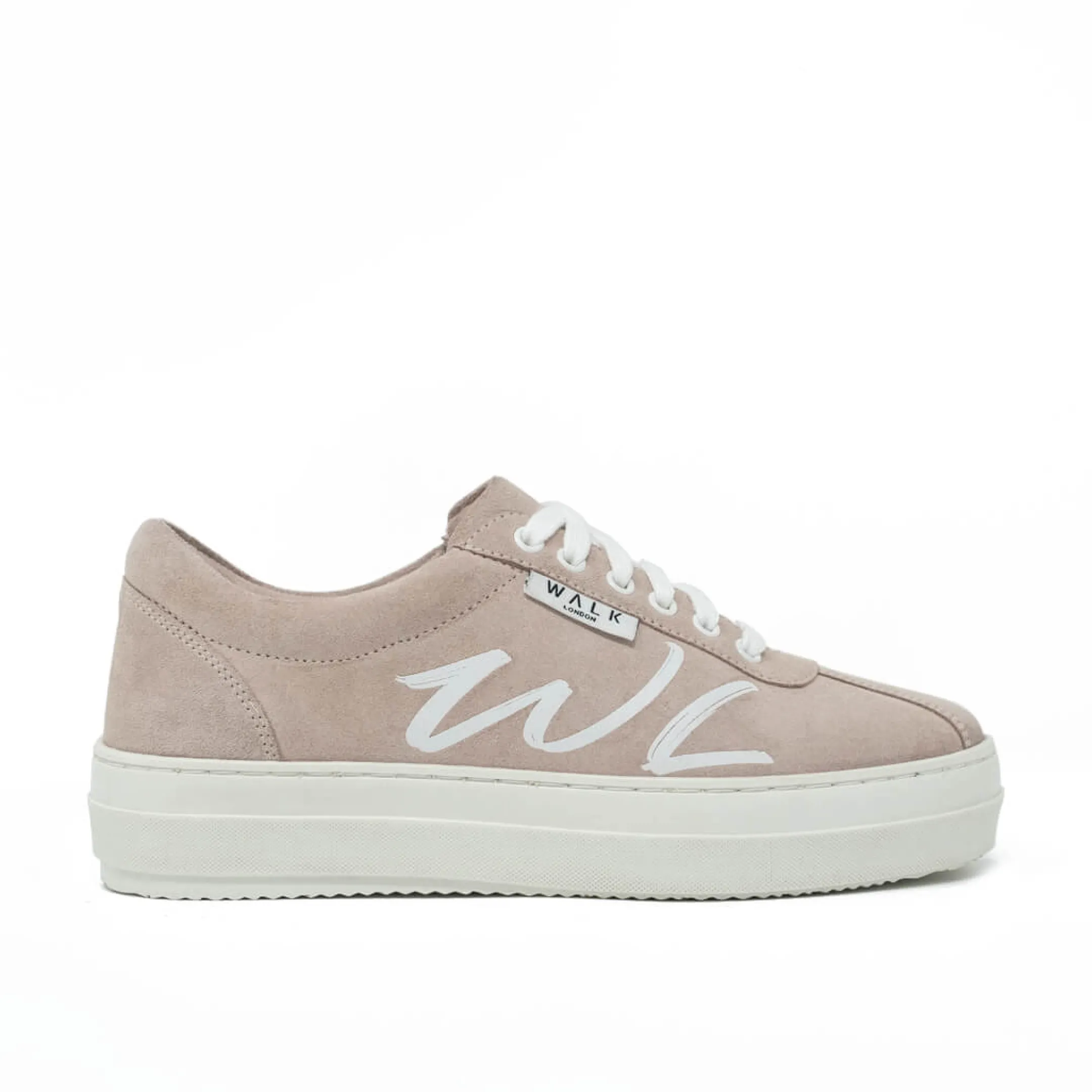 Discount Walk London Malibu Sneaker Lotus Pink Suede