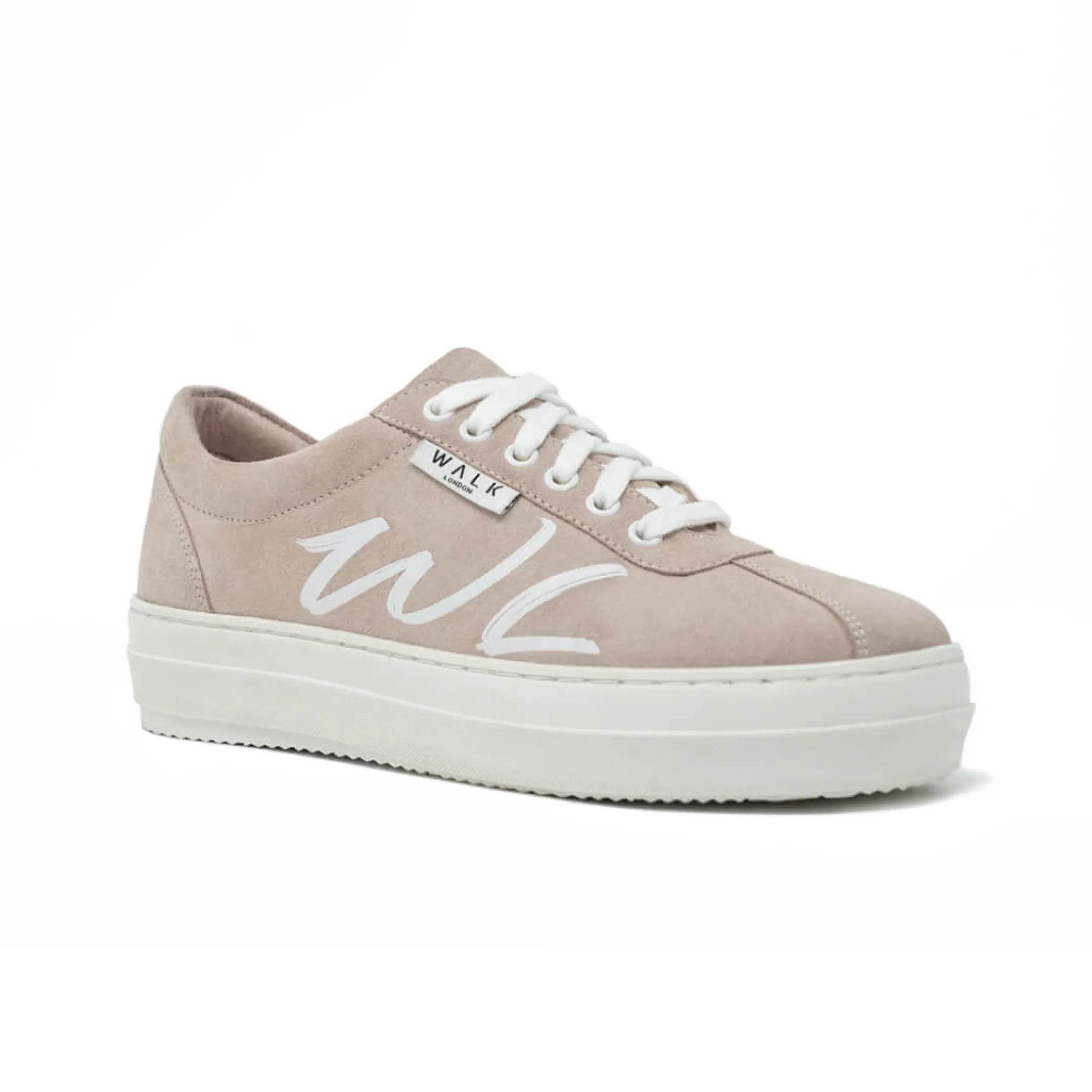 Discount Walk London Malibu Sneaker Lotus Pink Suede