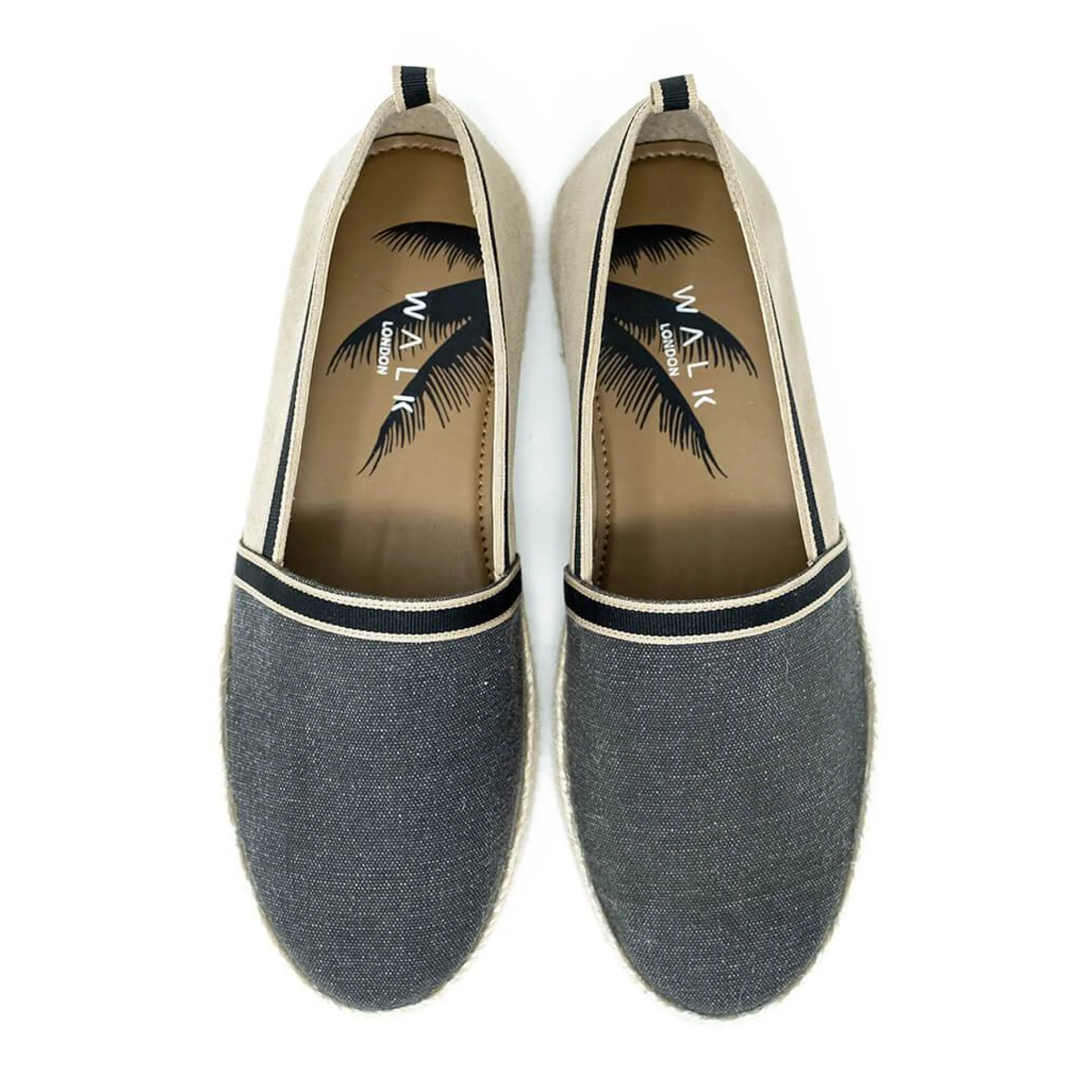 Store Walk London Nappa Espadrille Black Canvas