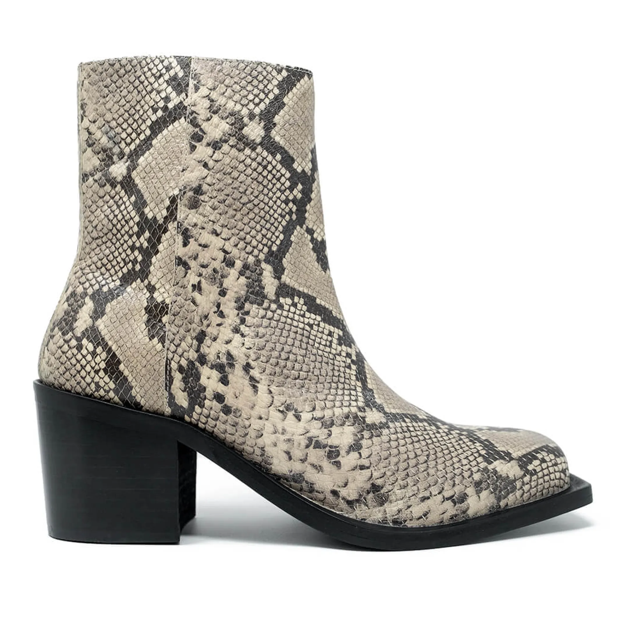 Outlet Walk London Nola Inside Zip Western Boot Snake