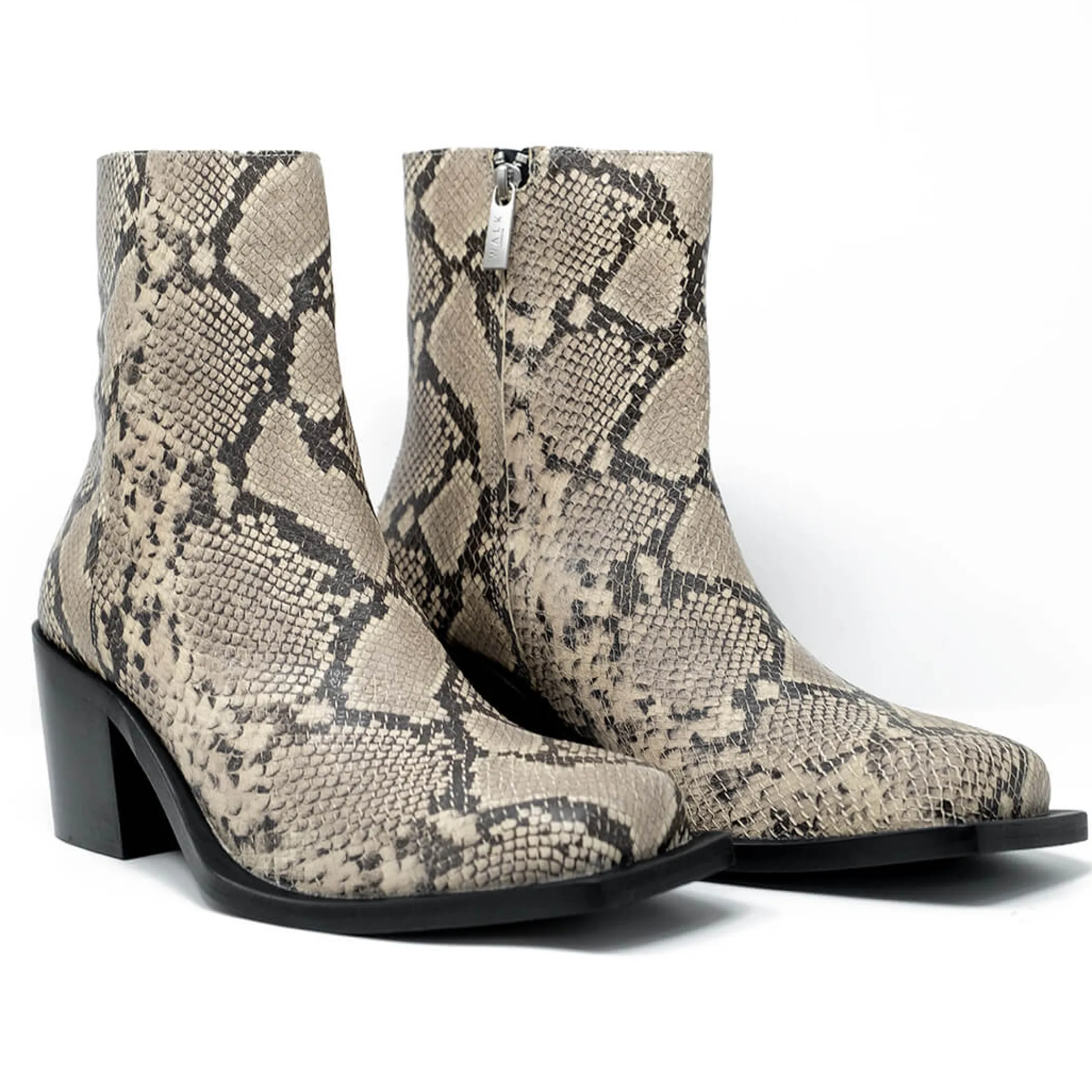 Outlet Walk London Nola Inside Zip Western Boot Snake