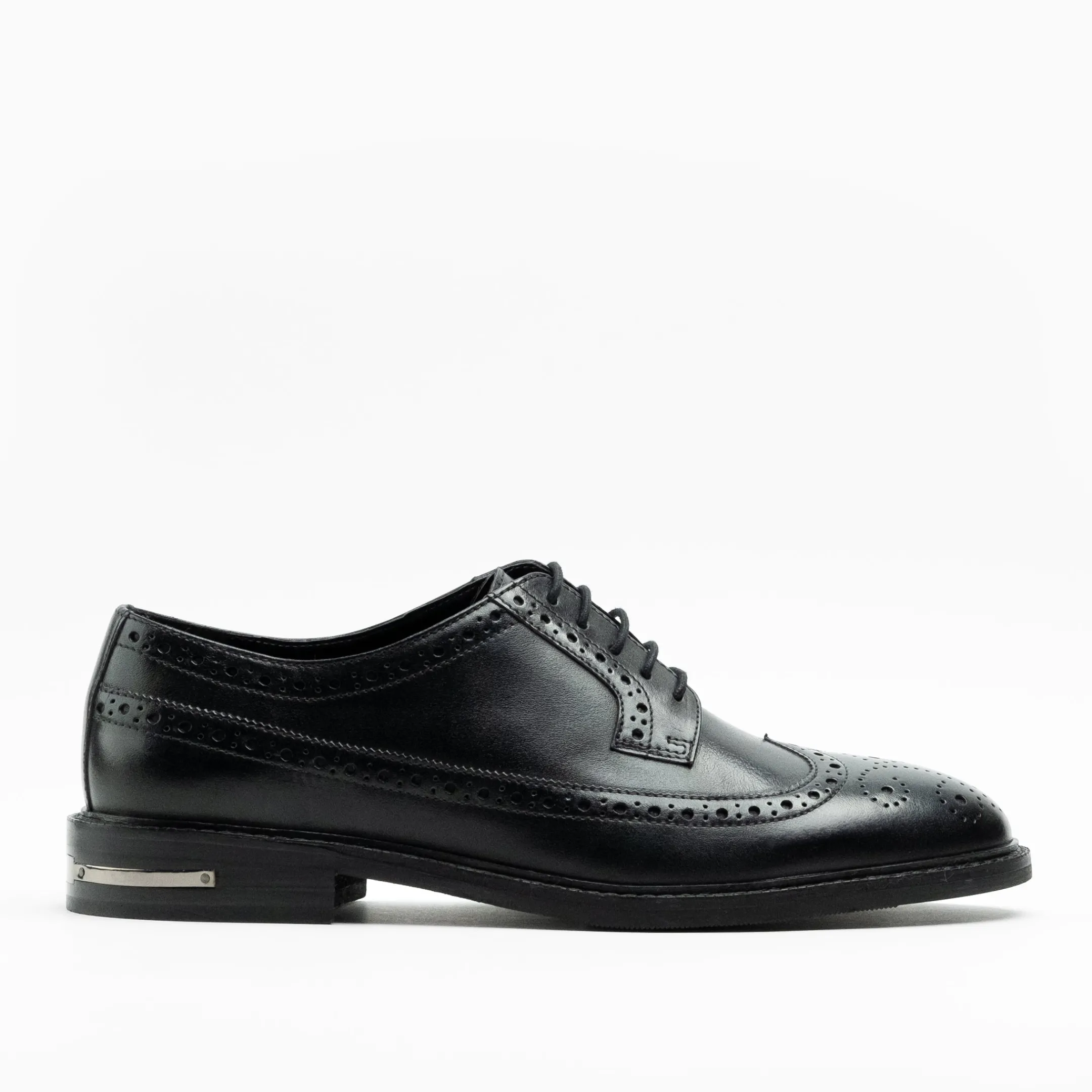 Outlet Walk London Oliver Brogue Shoe Black Leather