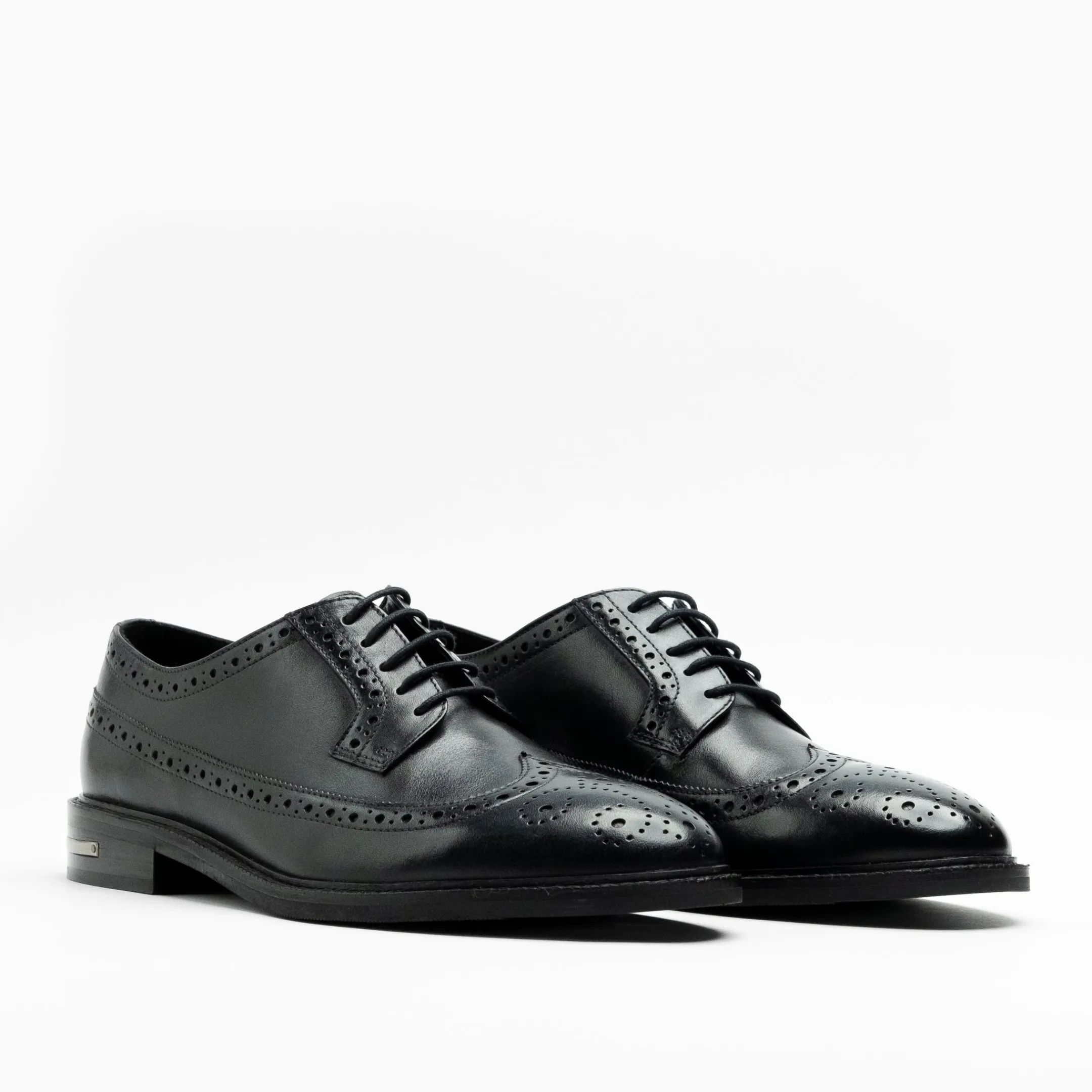 Outlet Walk London Oliver Brogue Shoe Black Leather