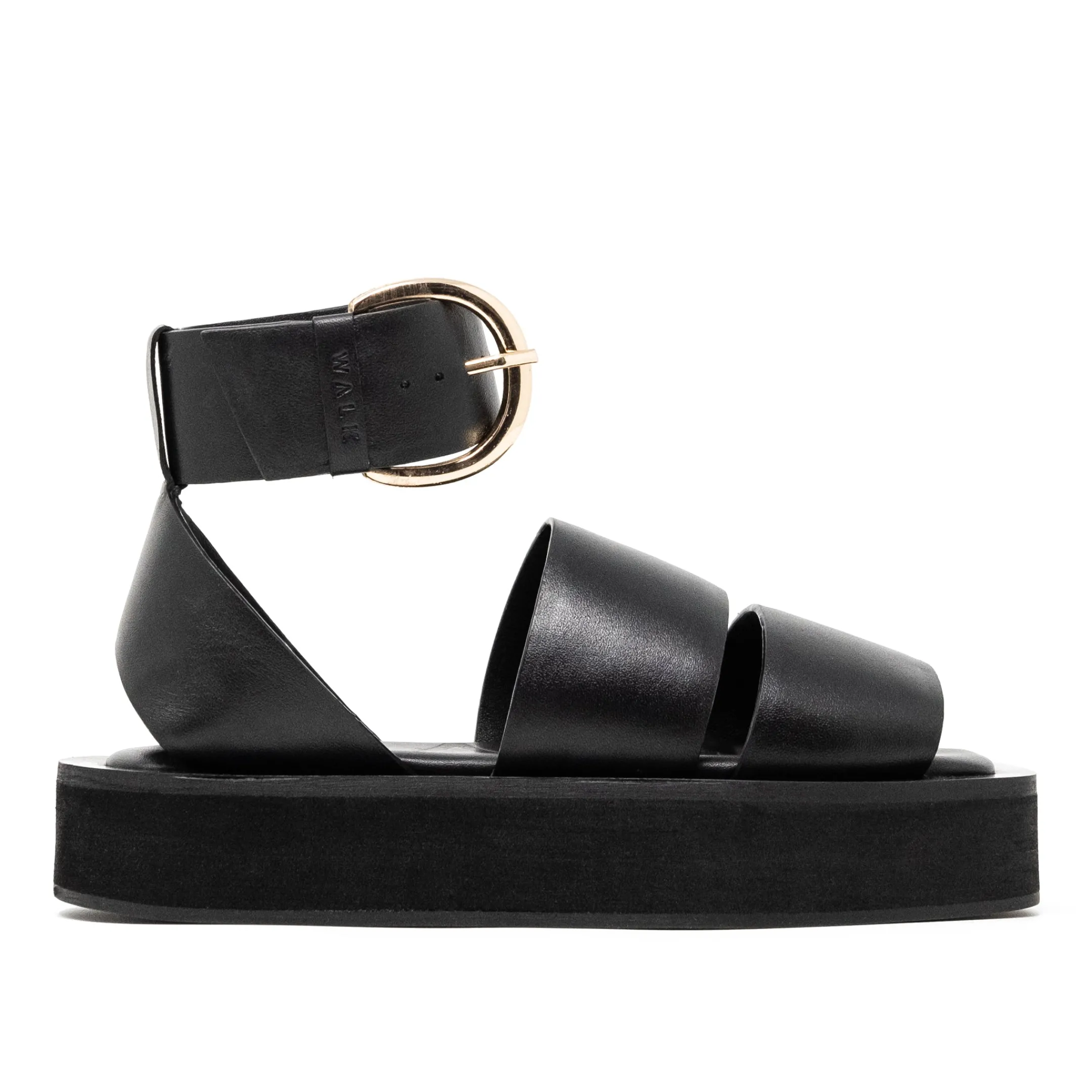 Cheap Walk London Oslo Strap Sandal Black