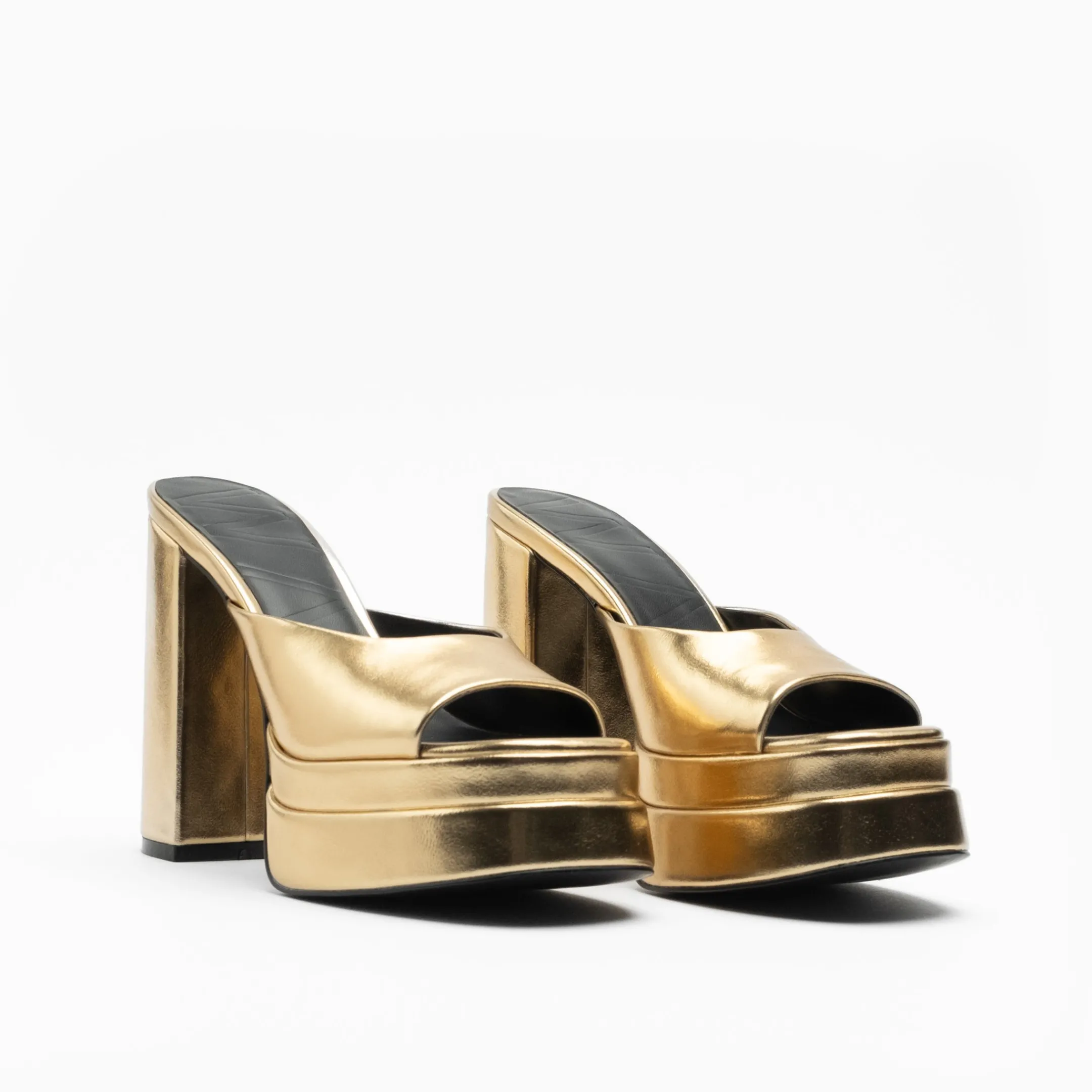 Sale Walk London Phoebe Platform Mule Gold