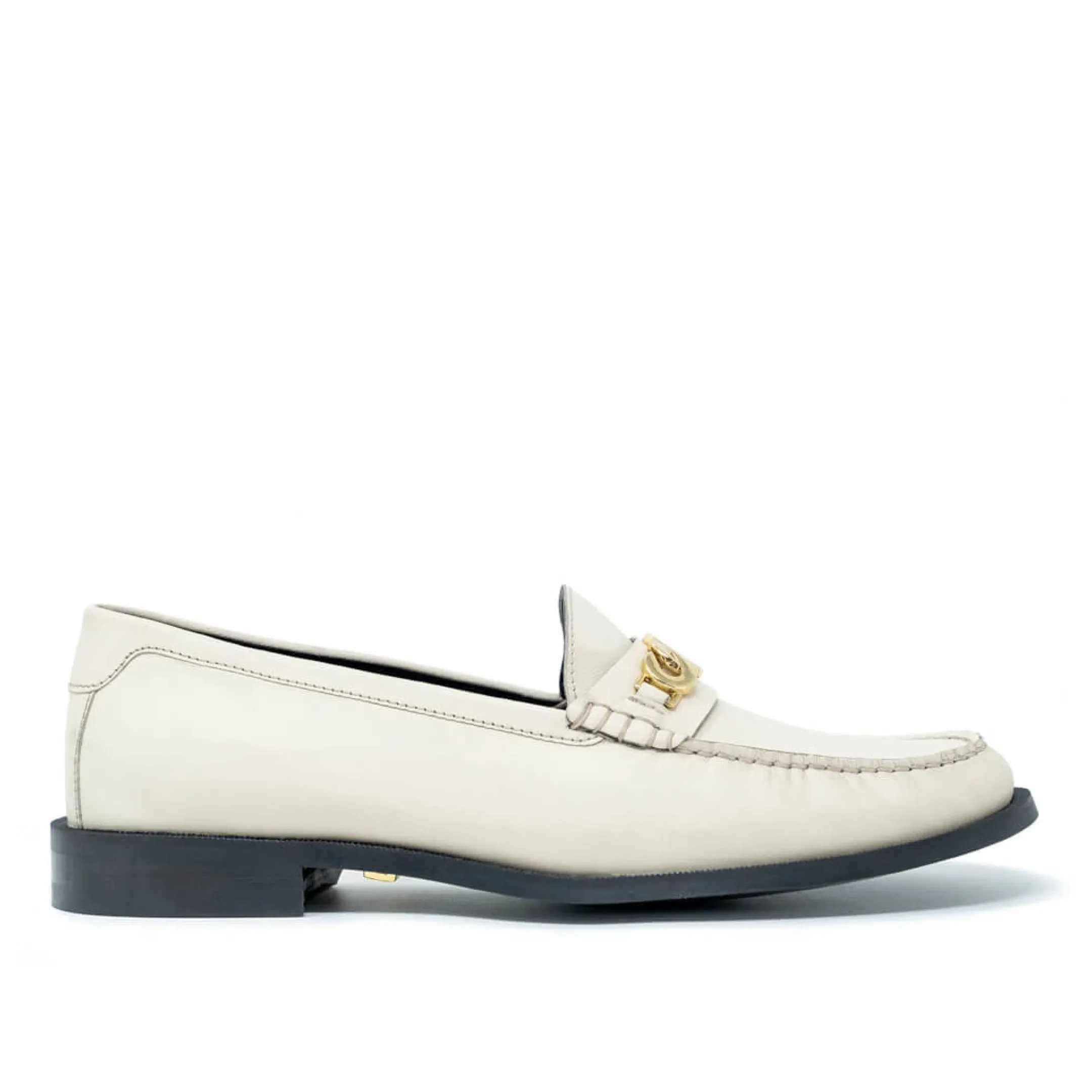 Best Walk London Riva Chain Loafer Off White