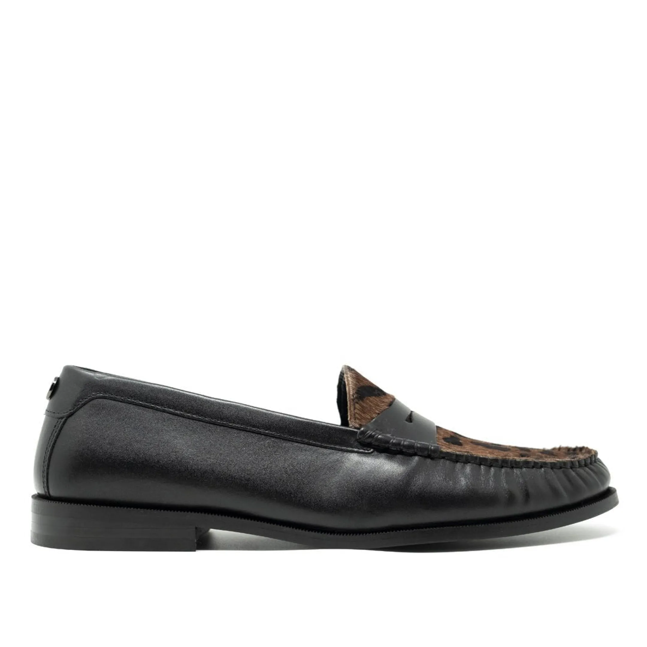 Flash Sale Walk London Riva Saddle Loafer Grey Leopard