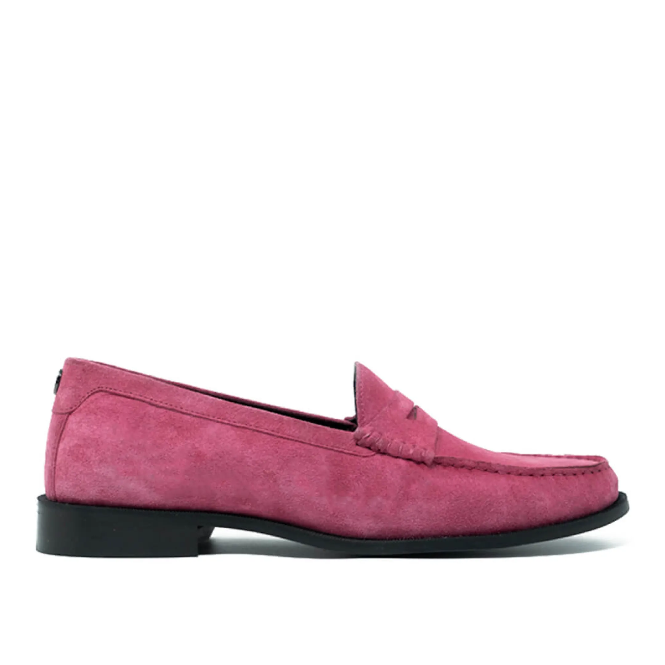 Store Walk London Riva Saddle Loafer Pink Suede