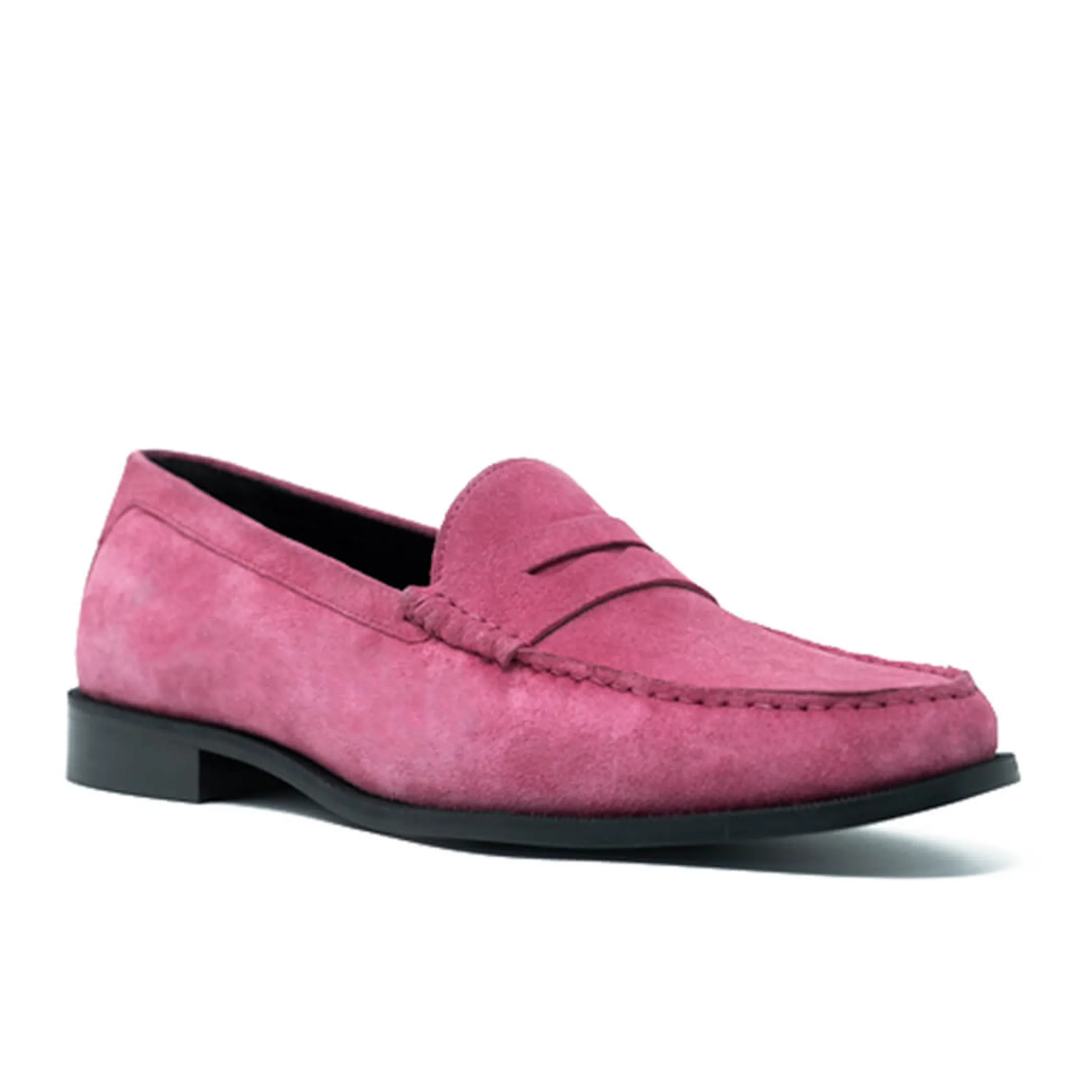 Store Walk London Riva Saddle Loafer Pink Suede