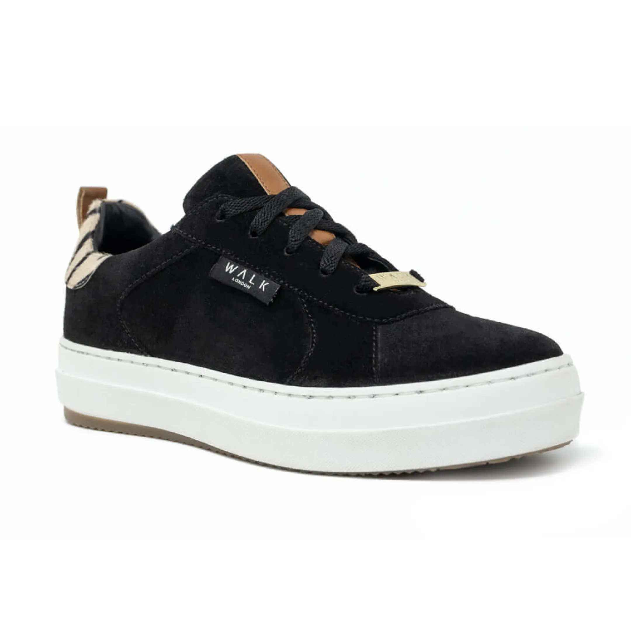 Best Sale Walk London Sahara Sneaker Black / Zebra