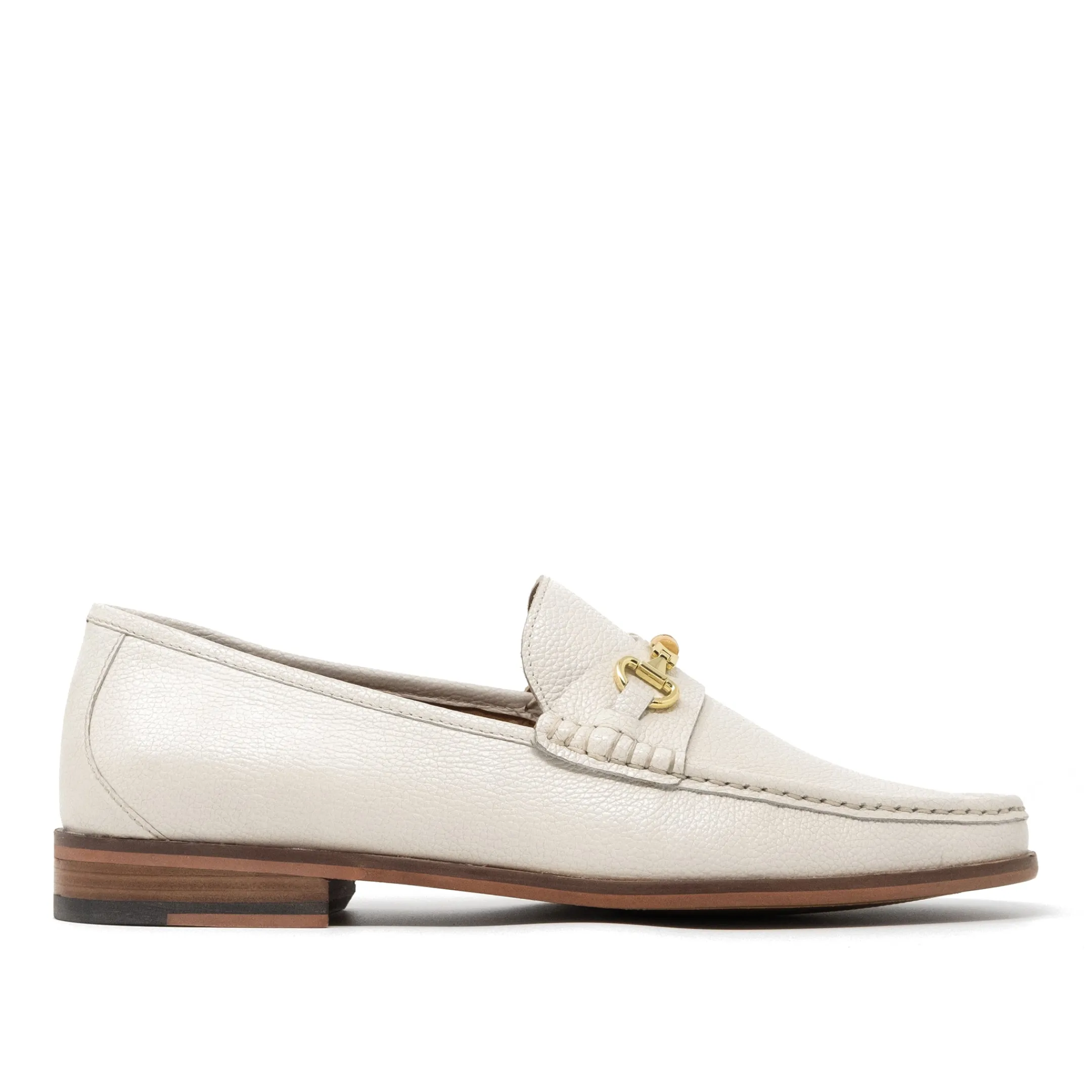 Shop Walk London Tino Bone Loafer Off White