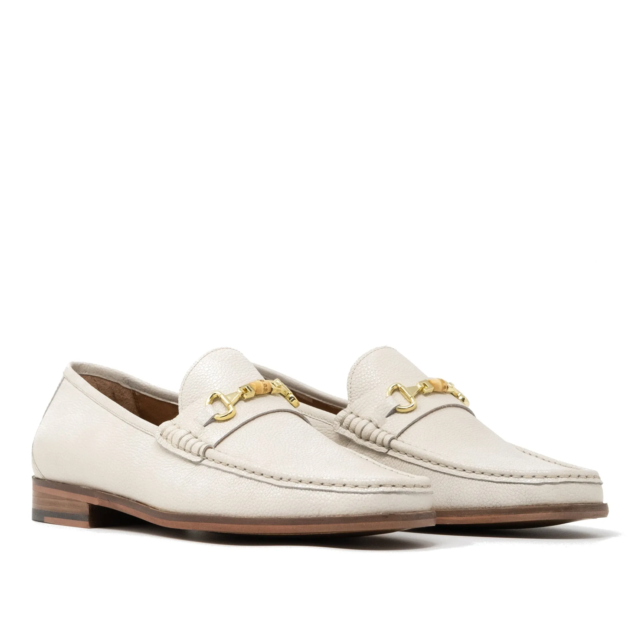 Shop Walk London Tino Bone Loafer Off White